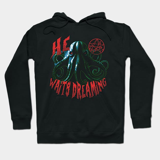 He Waits Dreaming Hoodie by Mycelium Athenaeum